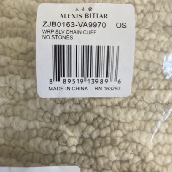 Alexis Bittar wrapped silver chain cuff bracelet - Picture 2 of 5